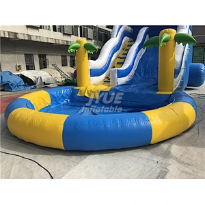 New Design PVC Double Lanes Commercial Inflatable Water Slide Pool For Sale