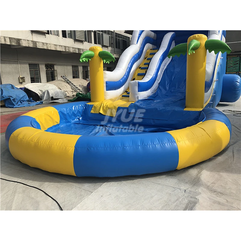 New Design PVC Double Lanes Commercial Inflatable Water Slide Pool For Sale