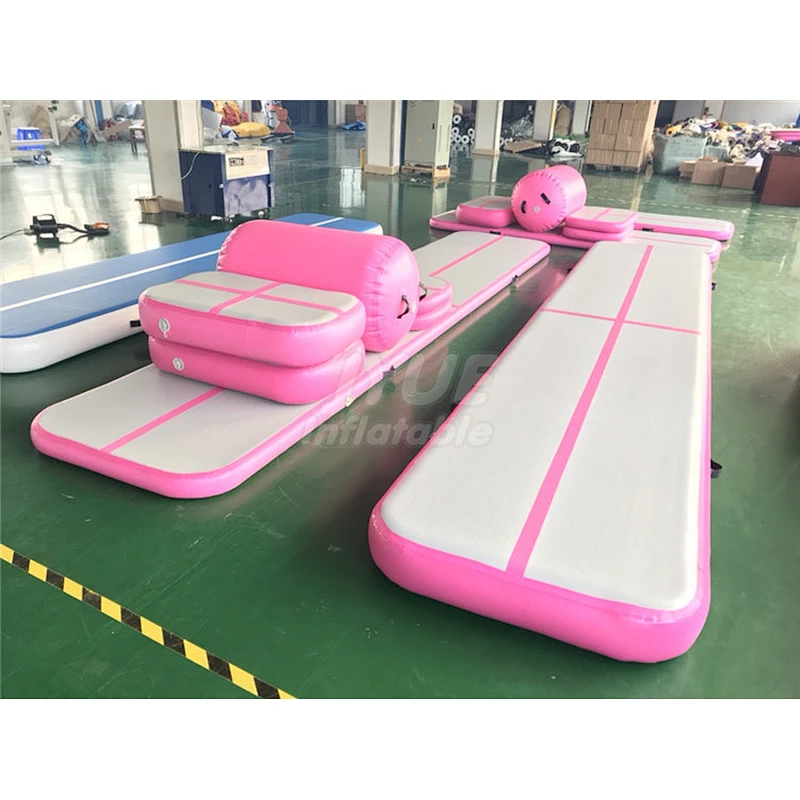 Use Durable Various Home Edition Gymnastic Training Mats Floor Kit Training Inflated Air Track Set For Gymnastics Exercise
