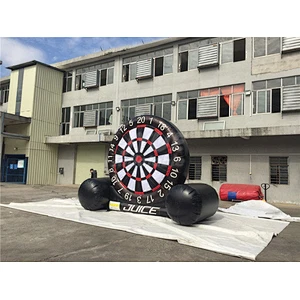 4/5/6m Height Customized Size Soccer Ball  Dart Inflatable Sticky Dart Board Games