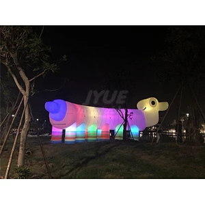 Outdoor customize  Decoration lovely Inflatable caterpillar led For parks