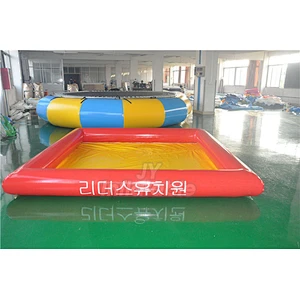Water Toy Games Deep Pool PVC Inflatable Square Swimming Pool For Kids