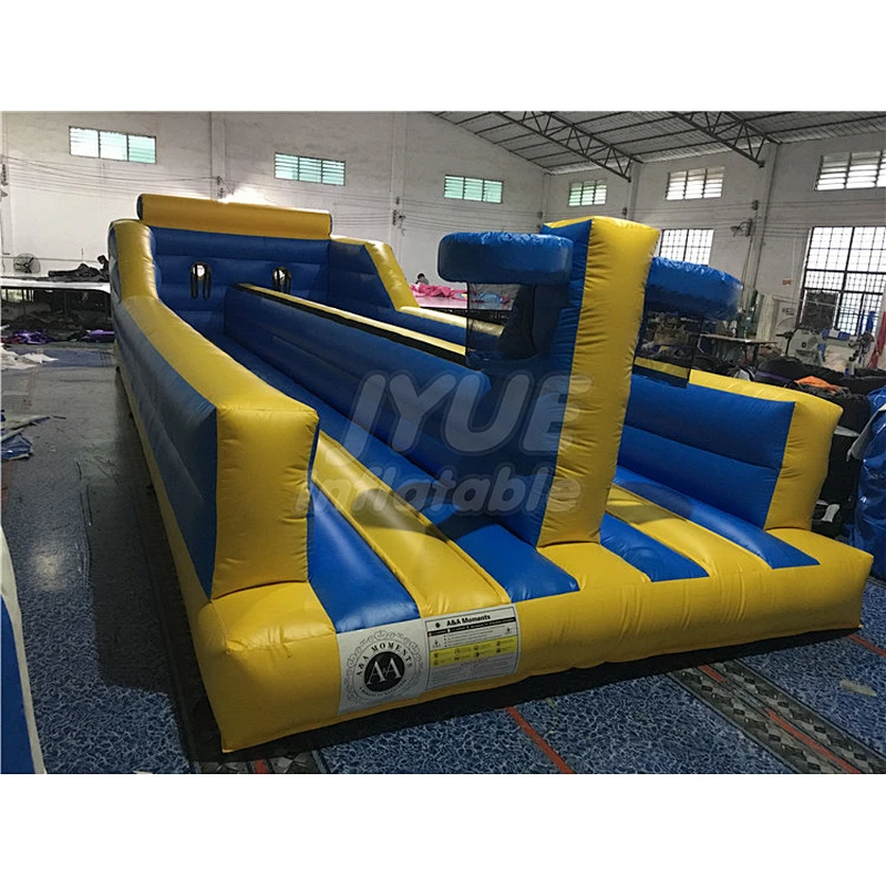 Sport Games Competitive Challenge Race Equipment Two Lane Inflatable Bungee Run Race For Sale