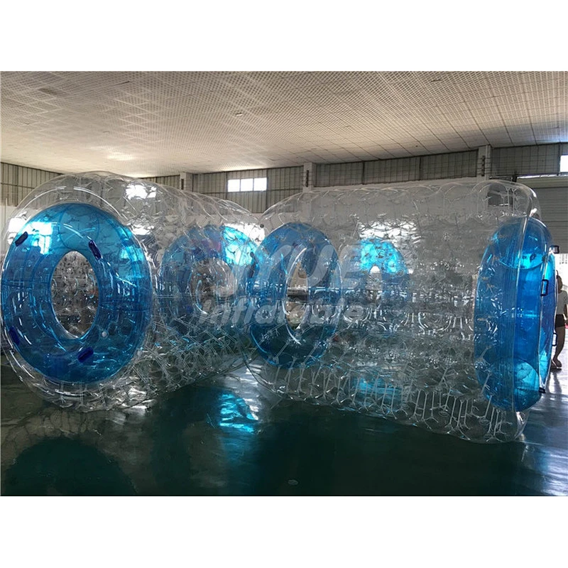 PVC TPU Water Toys Inflatable Water Roller Ball With Air Pump