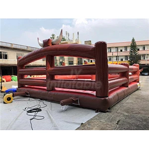 Used Electric Riding Mechanical Bull Wipeout Rodeo Bull Machine Mechanical With Arena Mattress