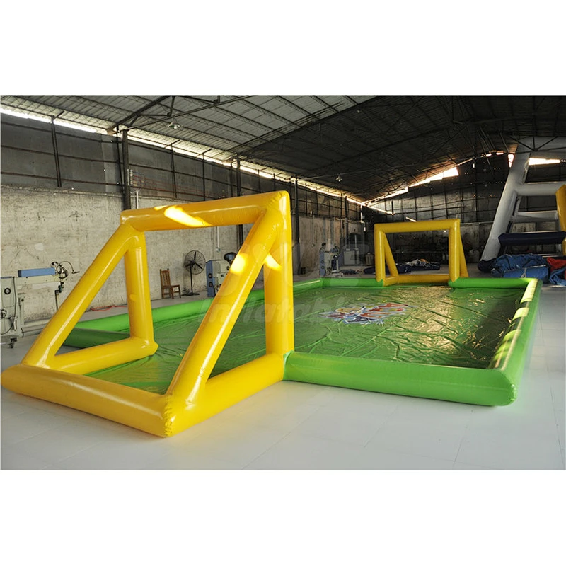 Wholesale Fun Interactive Party Games Inflatable Football Pitch Soap Soccer Field