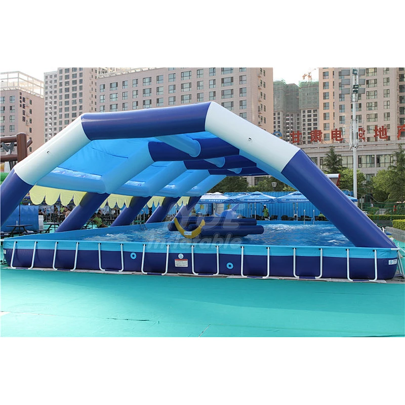 OEM/ODM Outdoor Easy Set  Metal Frame Ultra Pipe Frame Swimimng Pool With Cover