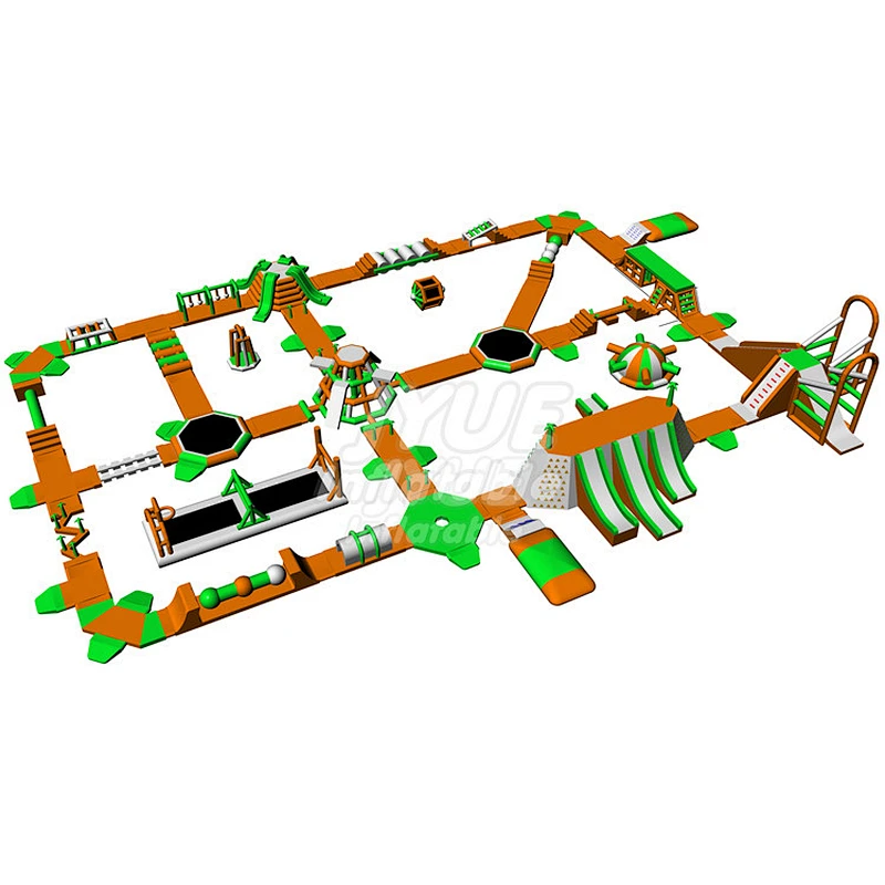 Adults Sport Aqua Water Fun Park Game Inflatable Floating Aqua Park For Lake