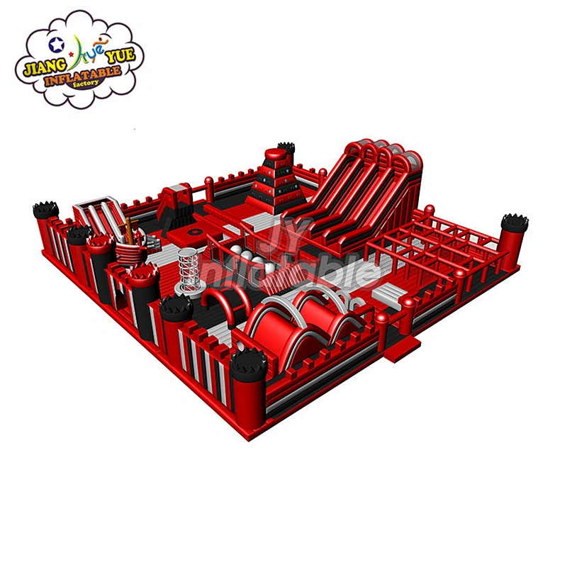 New Design Commercial Playground Customized Jumping Inflatable Theme Park , Inflatable Play Fun Park