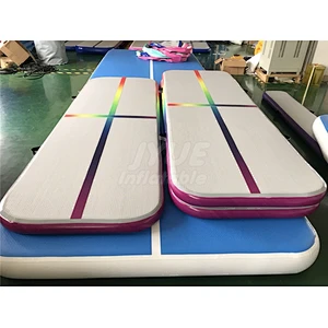 3m 4m 5m 6m 8m 9m 10m 12m Hot Selling Air Track Rainbow Color P1 P2 Gymnastics Tumbling Mat Custom Logo Air Floor Factory