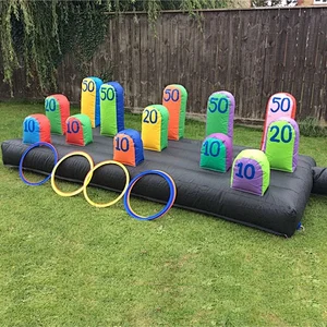 New Arrival Inflatable Ring Toss Game Outdoor Inflatable Hoopla For Rental Business