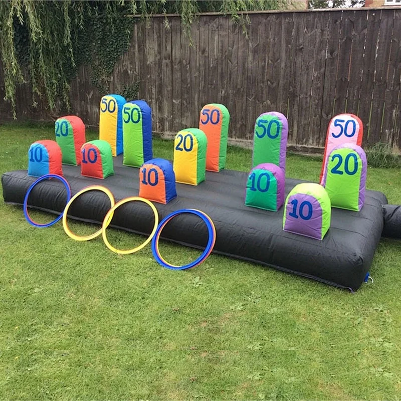 New Arrival Inflatable Ring Toss Game Outdoor Inflatable Hoopla For Rental Business