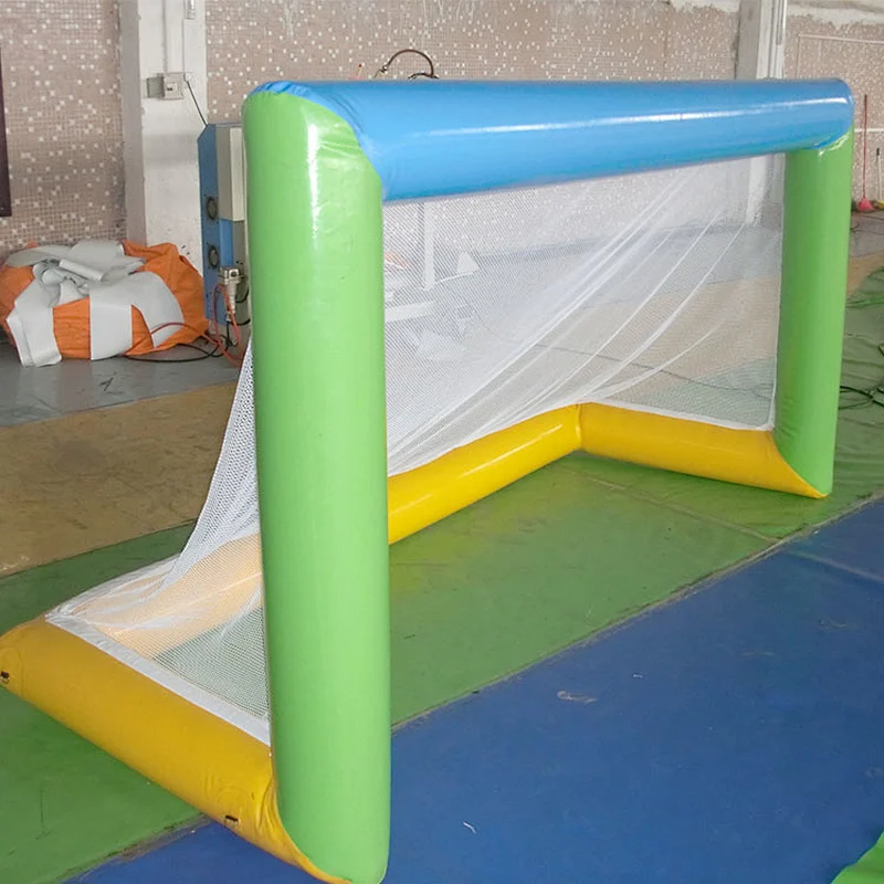 Inflatable Football Toss Shooting Goal Water Polo Goal Inflatable Soccer Goal On Beach