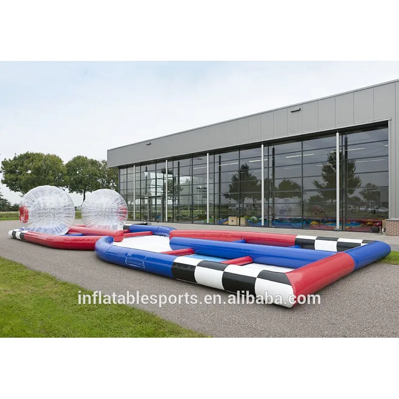 Commercial Grade Outdoor Inflatable Zorb Ball Ramp For Rolling Sport Game
