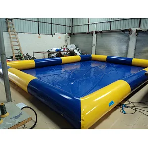 Blue and Yellow Custom Inflatable Swimming Pool Inflatable Pool For Sales