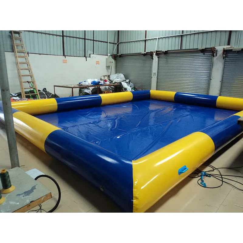 Blue and Yellow Custom Inflatable Swimming Pool Inflatable Pool For Sales