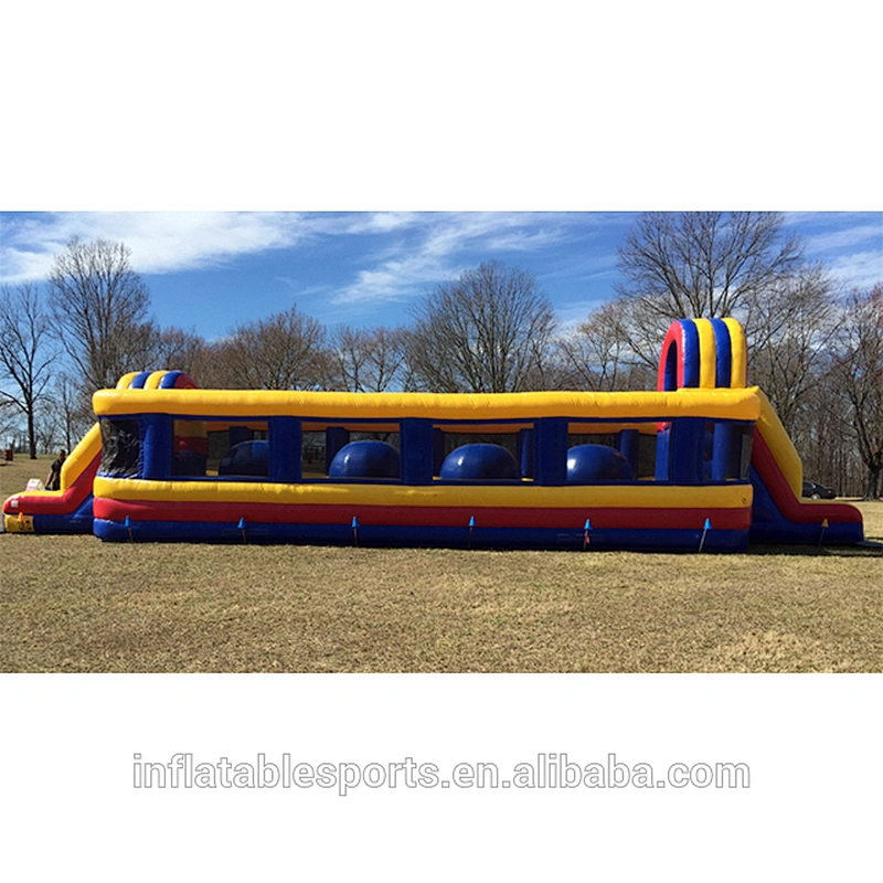 Commercial Inflatable Jumping Big Ball Wipeout Challenge Game Inflatable Wipeout Jumping Baller