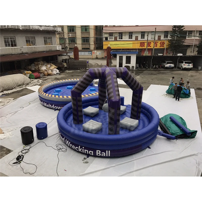 Outdoor Inflatable Sport Game Interactive Bouncy Wrecking Demolition Ball