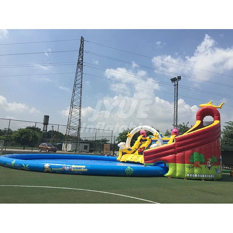 Custom Made Cheap Price Children's Inflatable Ground Water Park