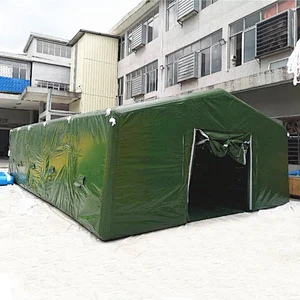 Olive Green Large Inflatable Camouflage Inflatable Military Shelter For Camping