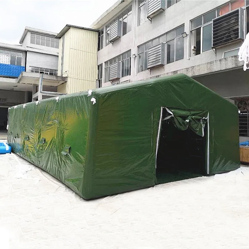 Olive Green Large Inflatable Camouflage Inflatable Military Shelter For Camping