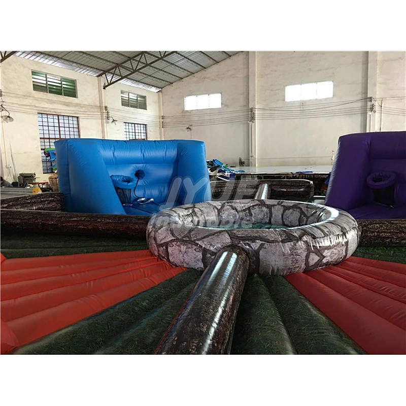 Crazy Sports Interactive Games Inflatable Hungry Bungee Running Human Hippo Chow Down Inflatable Game