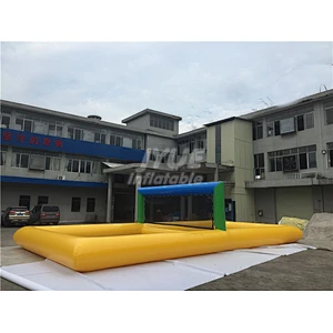 Customized Inflatable Sport Field Beach Inflatable Water Volleyball Court For Sale
