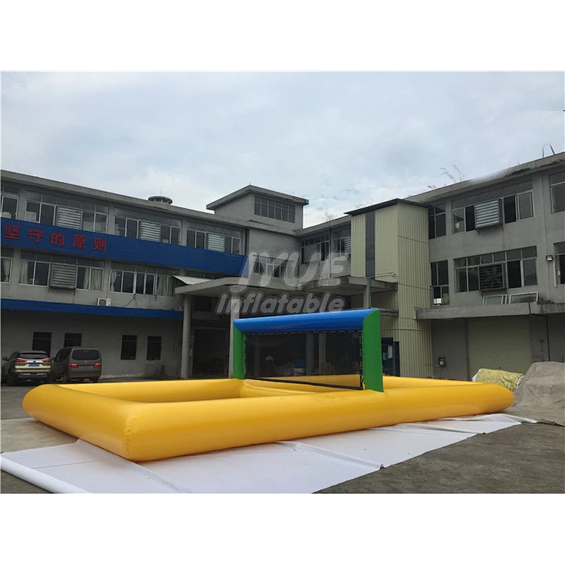 Customized Inflatable Sport Field Beach Inflatable Water Volleyball Court For Sale