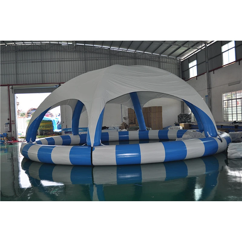 Promotion Price Large Inflatable Swimming Water Pool With Tent Cover For Sale