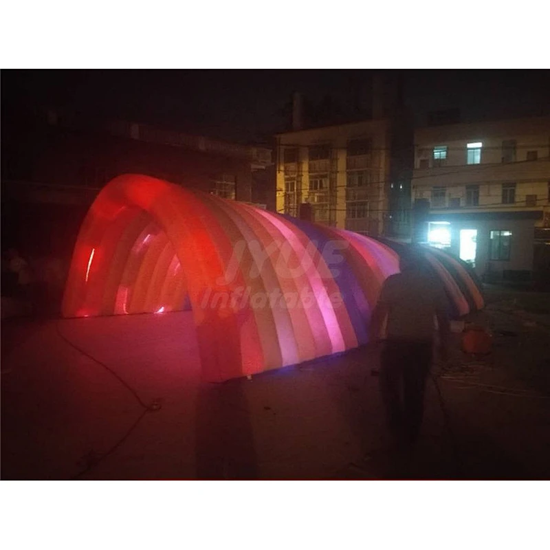 Hot Sale Large Light Tent Inflatable Stage Tunnel Event Led Arch Tent For Advertising