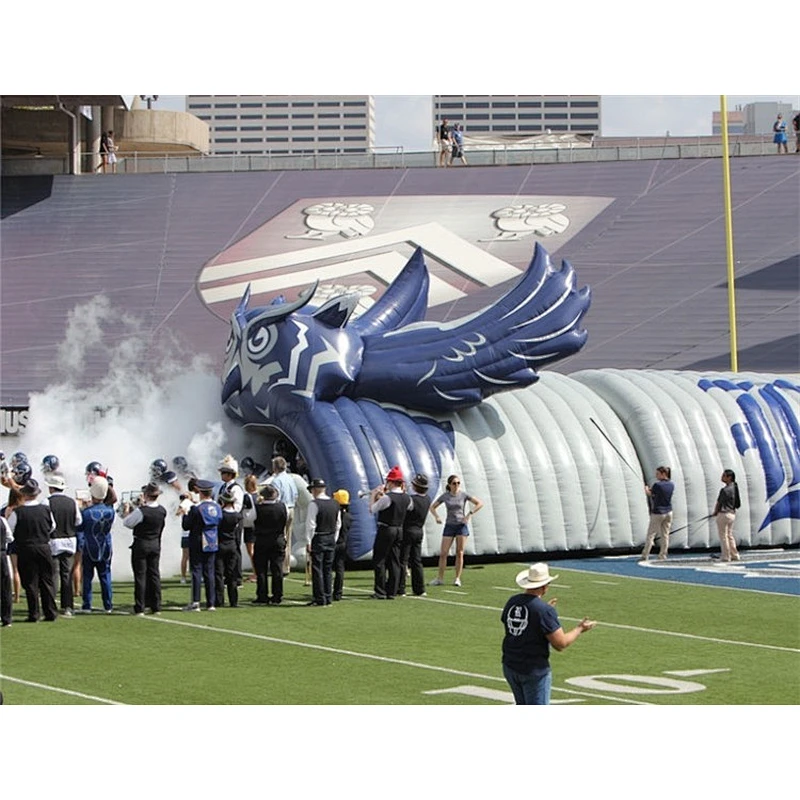 Hot Sale Attractive Giant Inflatable Soccer Football Helmet Entrance Tunnel Tent For Sport Event