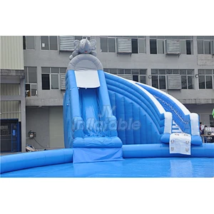 Blow Up Water Park Inflatable Backyard Water Slide And Pool