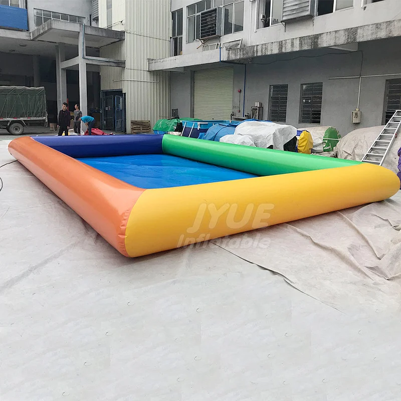 Blue and Yellow Custom Inflatable Swimming Pool Inflatable Pool For Sales
