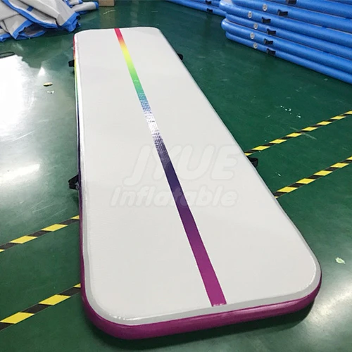 3m 4m 5m 6m 8m 9m 10m 12m Hot Selling Air Track Rainbow Color P1 P2 Gymnastics Tumbling Mat Custom Logo Air Floor Factory