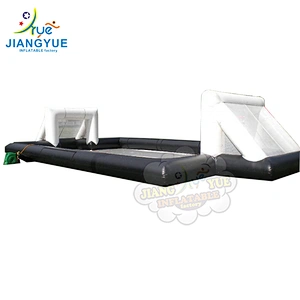 Best Thickness Pvc Customising Inflatable Soap Playground Football Field 15m Long