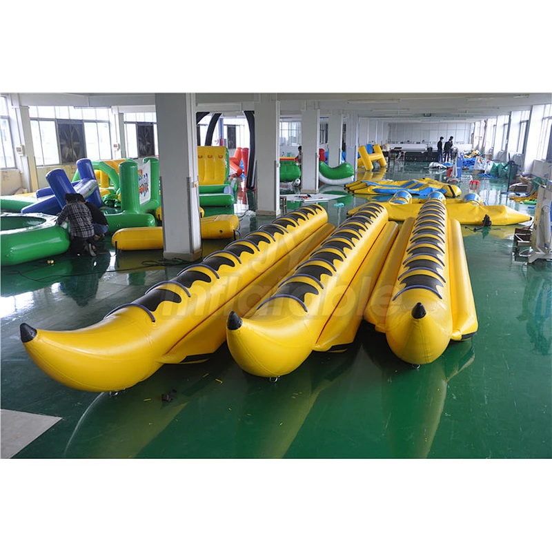 Water Sport Game PVC 10 Seats Inflatable Flying Fish Banana Boat For Sale