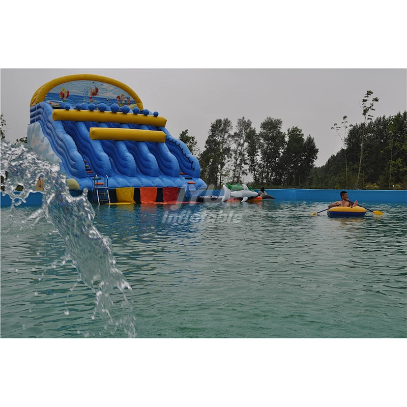 Metal Frame Square Blue Inflatable Swimming Pool Plastic Frame Pool With Filter
