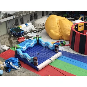 Cheap Outdoor Sport Game Inflatable Machine Surf Simulator With Mattress Rodeo Surf