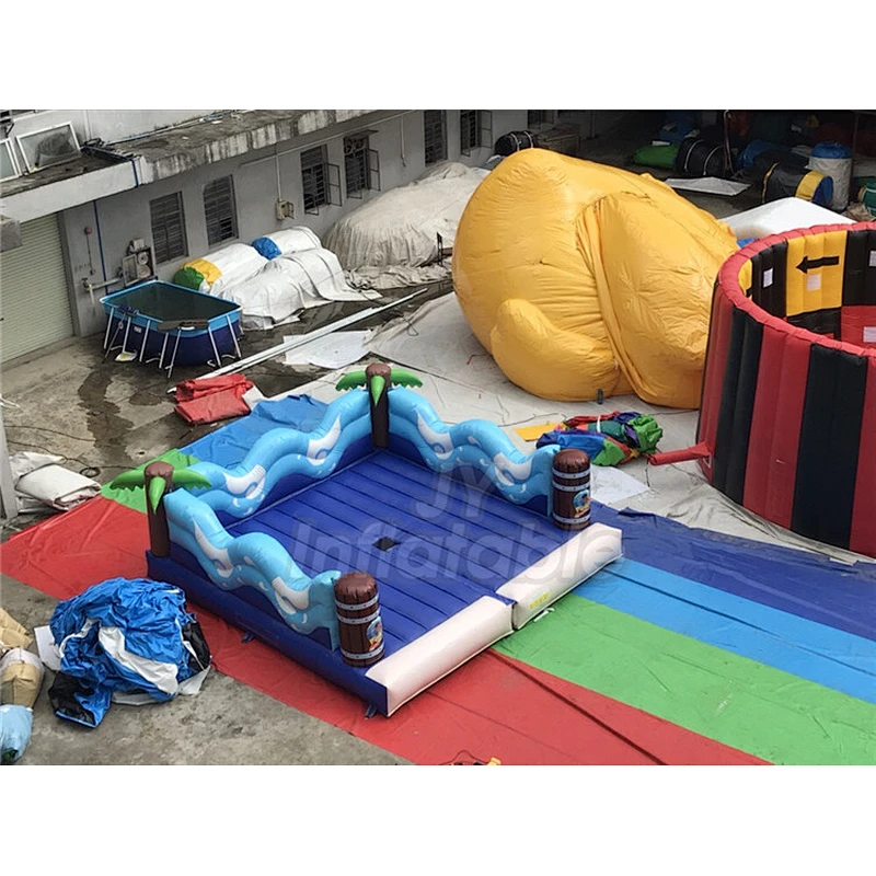 Cheap Outdoor Sport Game Inflatable Machine Surf Simulator With Mattress Rodeo Surf
