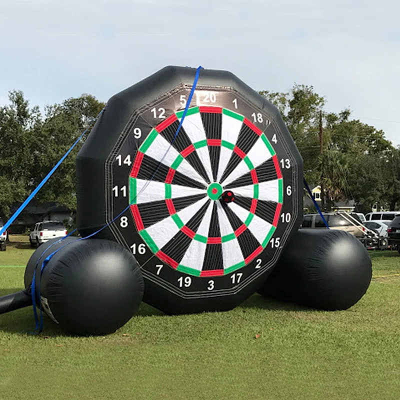 Funny Shooting Target Football Game Inflatable Dart Board Game with Balls