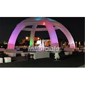 Custom Logo Portable 6 Legs Inflatable Spider Dome Tent With LED Light For Advertising