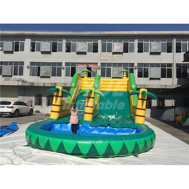 Tropical Factory Price Of Inflatable Water Slide ,Commercial Blow Up Water Slide For Sale