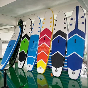 All Level ISUP Multi Purpose Hard Racing Inflatable Stand Up Paddleboard Black White