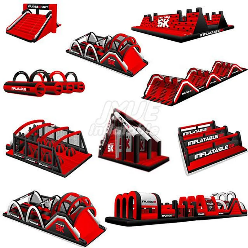Affordable Price Exciting Insane 5K Inflatable Run Obstacles For Adults , Inflatable 5K For Event