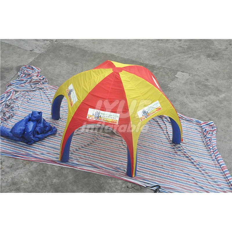Commercial Promote Use Outdoor Blue or Custom Inflatable Event Spider Tent For Advertising