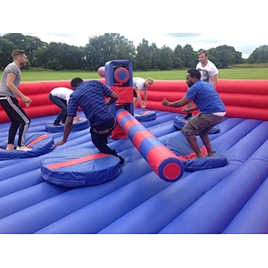 Multi Play Funny Giant Outdoor Interactive Inflatable Meltdown Challenge Games Inflatable Wipeout for Sale