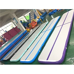 20' Feet Inflatable Airtrick Mats Air Track 6m Floor Mats With Electric Air Pump For Home Use/Training/Cheerleading/Beach