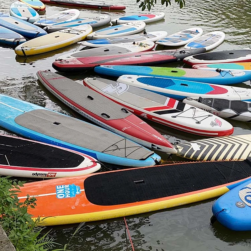Double Layer Fun Water Epoxy Carbon Paddleboard Fishing For Youth And Adult