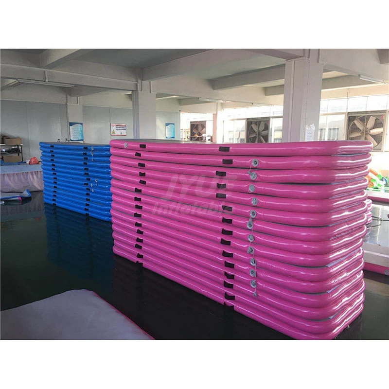 Certificated  Airtrack Factory Customized 3m(10ft) Air Track Inflatable Gymnastic Mat With Free Electrical Bravo Pump