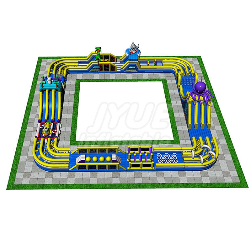 Chinese Suppliers High Quality Outdoor Use Inflatable Obstacle Course Equipment for Kids and Adults for Sale